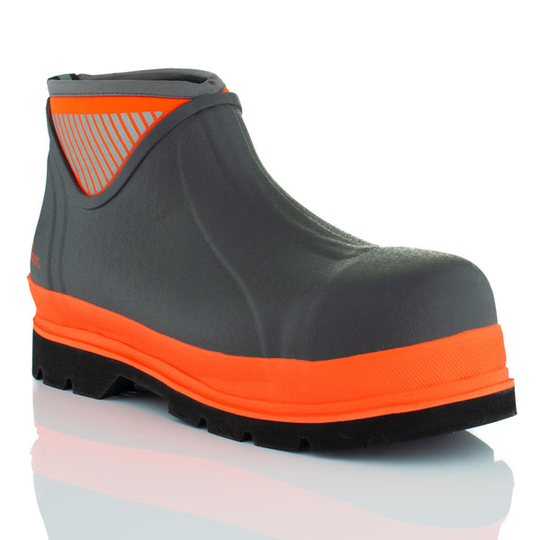 Brightboot Ankle Waterproof Safety Boots Orange / Grey